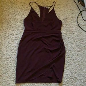 Charlotte Russe maroon going out dress - XL